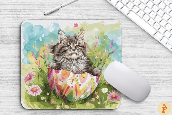 Download Cute Cat in Easter Egg Background - Egg Collection