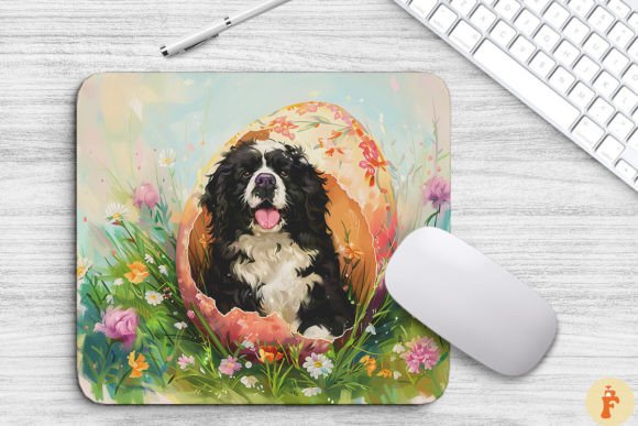 Download Cheerful Dog in Easter Egg Background - Egg Collection