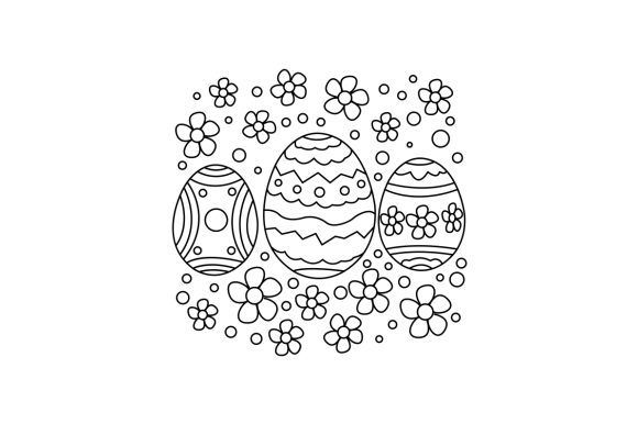 Download Decorated Easter Eggs Coloring Page - Egg Collection