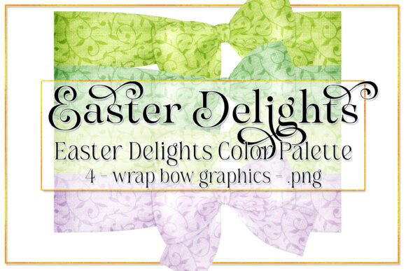 Download Easter Graphics, Flora Wrap Bow Graphics - Easter graphics Collection