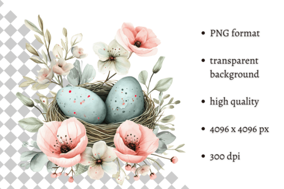 Download Watercolor Mint Easter Eggs Clipart - Egg Collection