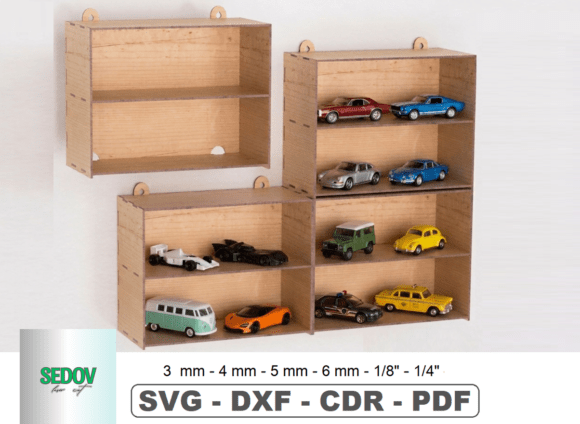 Download Laser Cut Files: Wall Organizer Box - Cut files Collection
