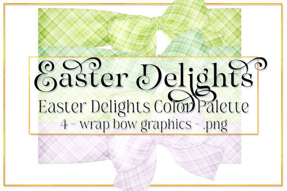 Download Easter Graphics, Plaid Wrap Bow Graphics - Easter graphics Collection