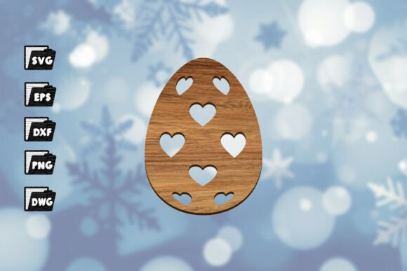 Download Love Heart Easter Egg Laser Cut - Egg Collection