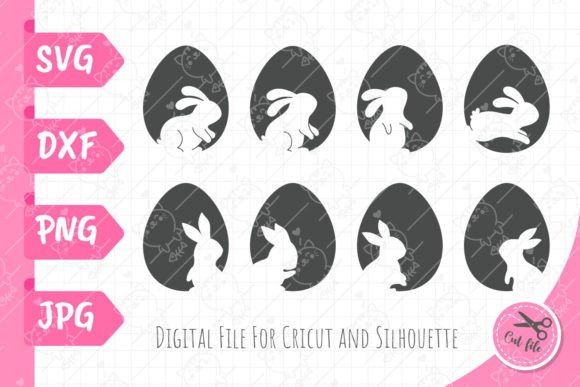 Download Easter Eggs Svg | Rabbit Silhouette Png - Egg Collection