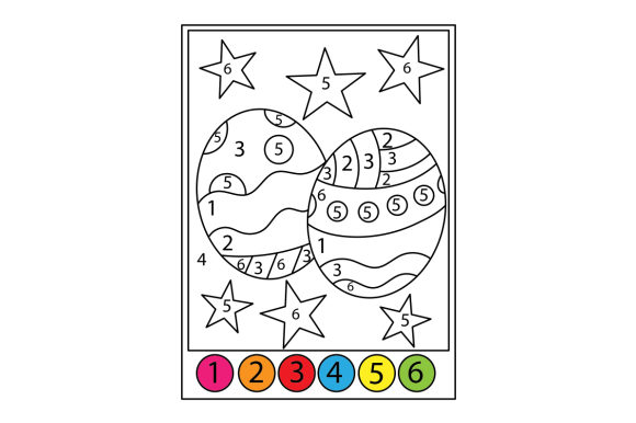 Download Decorated Easter Eggs Color by Number Color by Number - Egg Collection