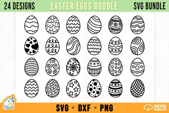 Download Happy Easter Eggs SVG Bundle Clipart - Egg Collection