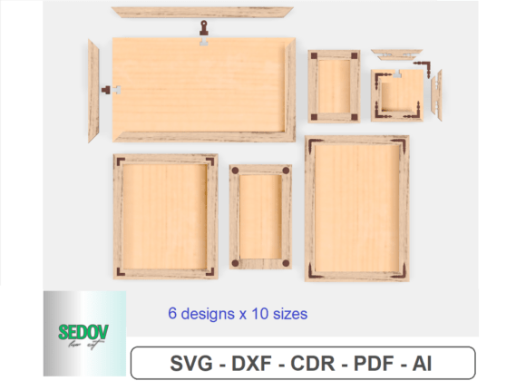 Download Photo Frame Bundle Laser Cut Files - Cut files Collection