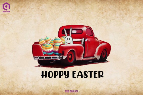 Download Hoppy Easter Car Easter Eggs Sublimation - Egg Collection