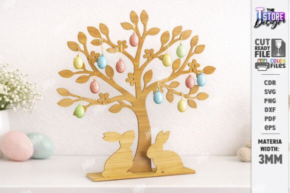 Download Easter Tree Laser Cut | Easter Eggs SVG - Egg Collection